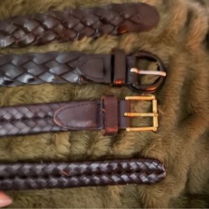Men’s/Women’s brown woven belts